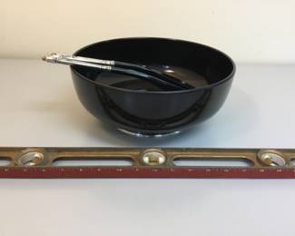 Towle Sterling Mounted Bowl and 2 spoons with sterling handles $150