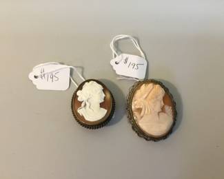 Antique Cameo pins $195 each