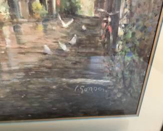 197 “Morning in Tuscany” by L Gordon, 42/1200. signed and numbered with certificate $225