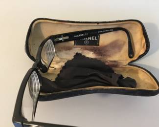 Vintage Chanel reading glasses with case $200