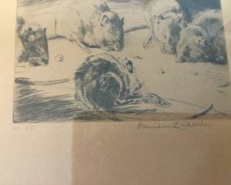 Signed art - mice $50