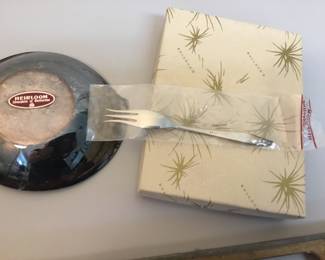 Sterling fork/silverplate bowl $45