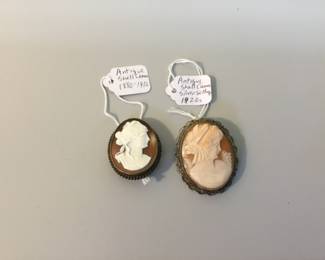 Antique Cameo pins $195 each