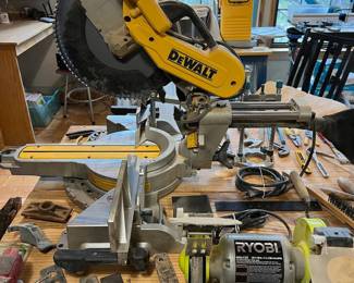 Dewalt miter saw / Ryobi bench grinder