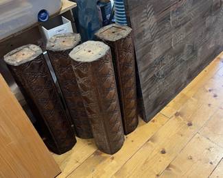 antique library table legs