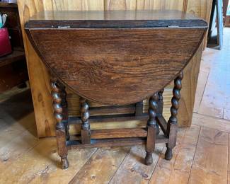 antique barley twist table