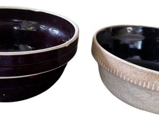 Vintage Stoneware Serving Bowls
