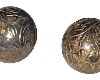 Vintage Sterling Silver SW Dome Earring
