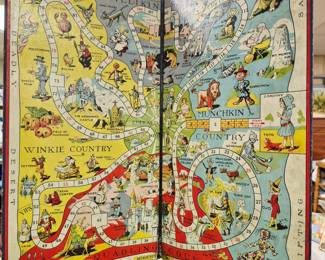 Parker Brothers 1921 "Wizard of Oz" game board