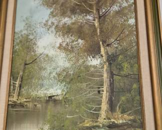 Framed oils