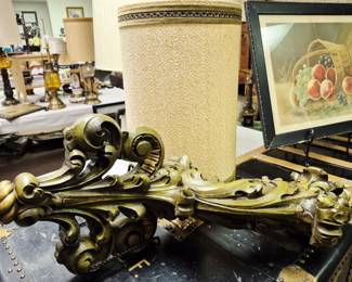 MCM wall mount lamp w/ original shade