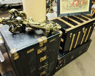 Vintage trunks and chests. Hartmann steamer trunks