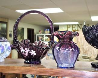 Fenton candy bowls and dishes