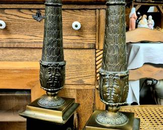 Vintage matching table lamps