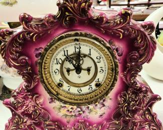 Save The Date and plan on attending next weekend's Large 2 Day Pen and Pencil Estate Sale. Contents of 7 different estates and families items under one roof. Vintage clocks from 2 different estates. Ansonia "Reporter" porcelain clock