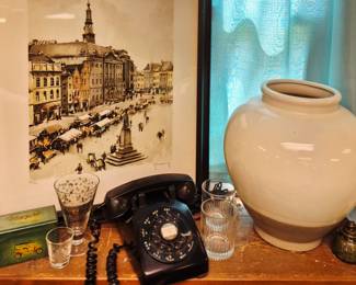 Vintage and modern home decor