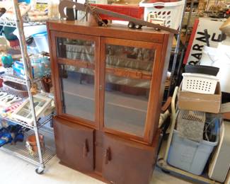 Antique Oak China Cabinet