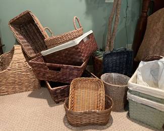 So. Many. Baskets. They are all through the house