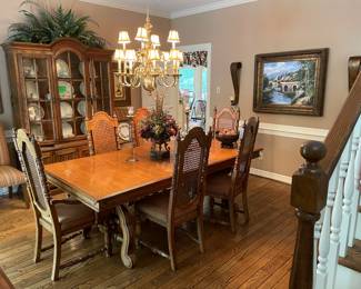 Dining room is a mix of Thomasville & Drexel furniture with some Noritake China mixed in.