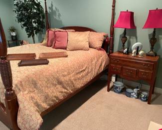 King size bed. Lexington nightstand.