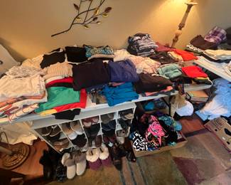 LOTS of women’s clothes- vintage 1990-modern clothing, exercise clothing 