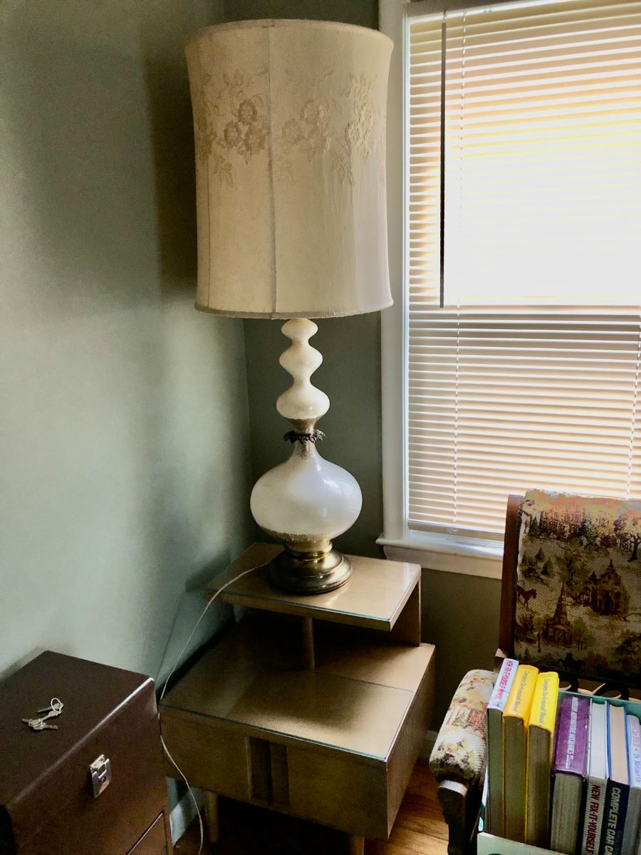 MCM end table $40 - Lamp $20