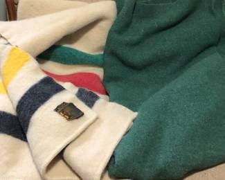 Early’s Whitney Point $20 - green wool blanket $5