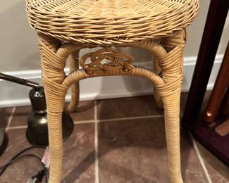 wicker stool