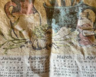 Teacloth calendar