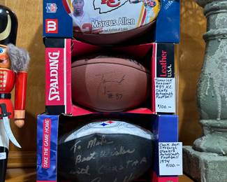 SIGNED KC CHIEFS FOOTBALLS