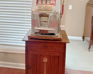 MILLS SLOT MACHINE & STICKLEY CABINET