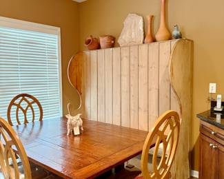 FARMHOUSE TABLE & ANTIQUE SETTLE