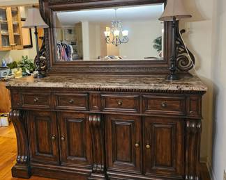 Large Marble top Sideboard.
77x 77