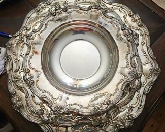 Gorham Chantilly Silverplate trays
