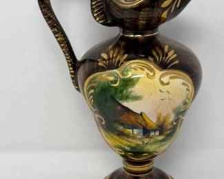 288 VintageHubertBequetQuaregnonHandPaintedVase