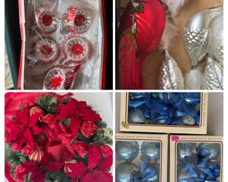 250 ChristmasDecorBrassHangersGlassOrnamentsGlobe