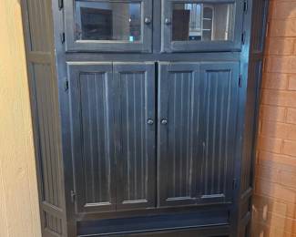 51 LargeBlackCornerMediaCabinet