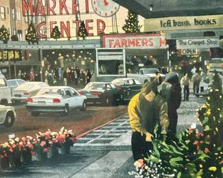 206 PikePlaceMarket20thAnniversaryFramedWatercolor