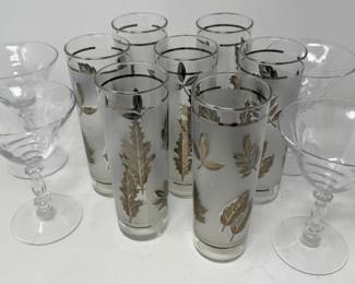 229 LibbyMCMSilverLeafGlassesVintageCambridgeCaprice