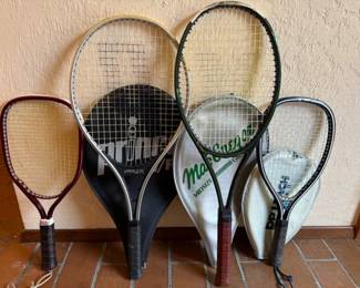129 2PairRacquetSportsSetsTennisandRacquetball