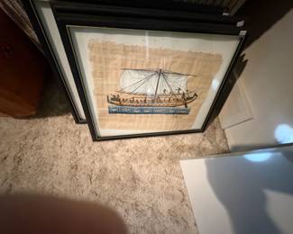 . . . nautical Egyptian-themed piece