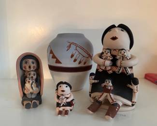 Handmade Native American art pieces - signed