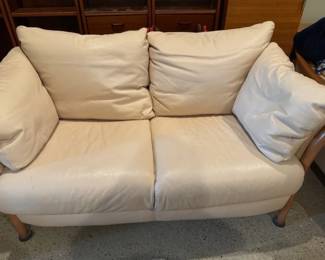 Natuzzi leather loveseat