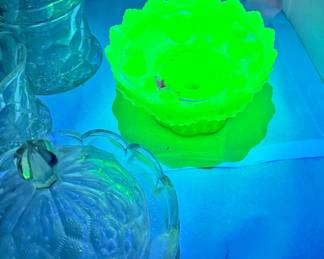 Fenton Glowing Glass, other glassware - Make sure you go to our HiBid page to see all the items and more pictures.