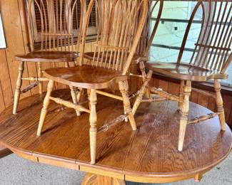 Solid wood tables & chairs - Make sure you go to our HiBid page to see all the items.