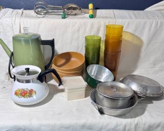 Vintage Corningware Coffee Pot, Percolator, etc - Make sure you go to our HiBid page to see all the items and more pictures.