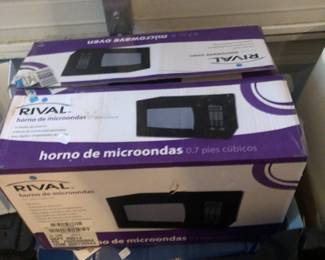 New in box microwaves