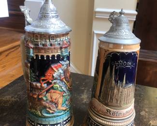German Steins; Thorens music box
