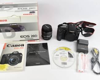 Canon DSLR EOS 20D Camera & Lens
