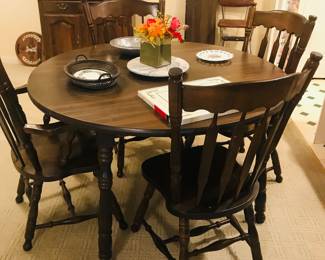 Dining Table, Four Chairs, Two Leaves
Buy it now 95.00